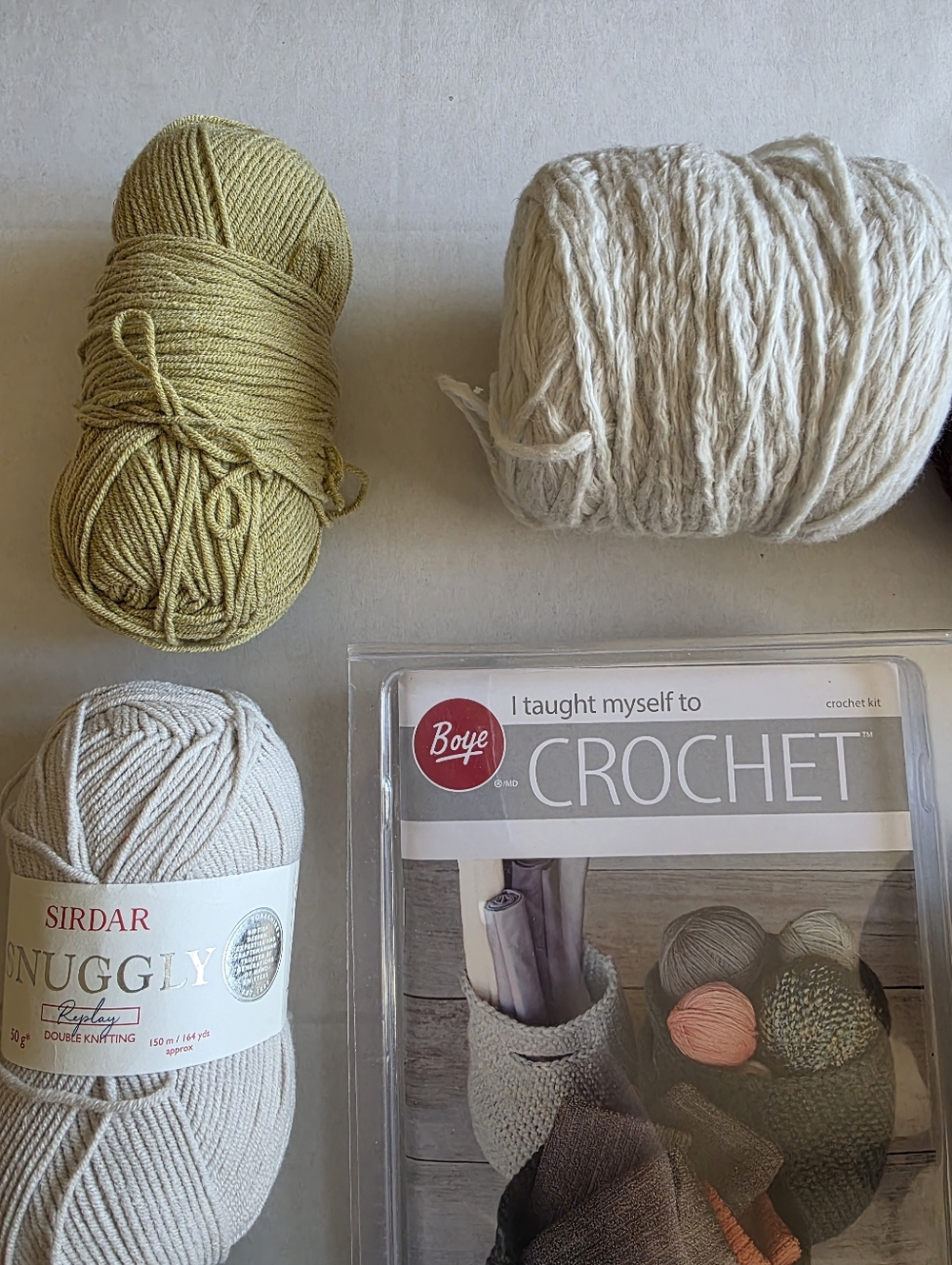 Boye “I Taught Myself to Crochet” Starter Kit NWT + Mixed Yarn Bundle Lot DIY - Picture 5 of 9